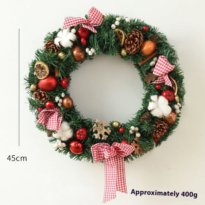 Christmas Garland Bow Christmas Door Hanging Window Decoration Christmas Decorations