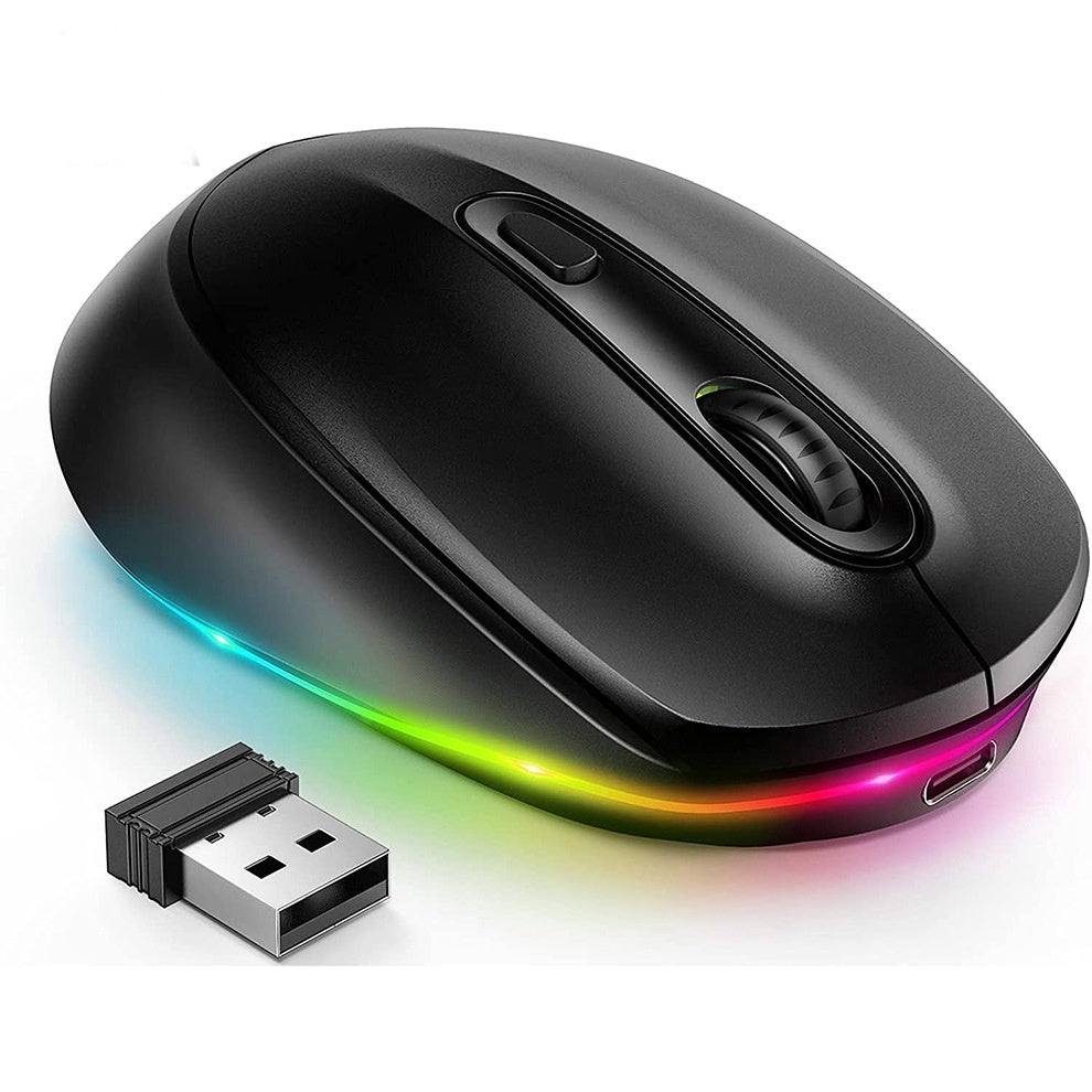 24g Wireless Mouse 1600dpi Ergonomic Rechargeable