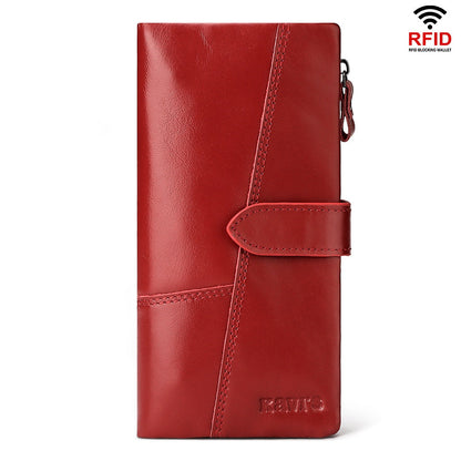 Fashionable Phone Bag Made From Top-layer Cowhide With Multiple Card Slots