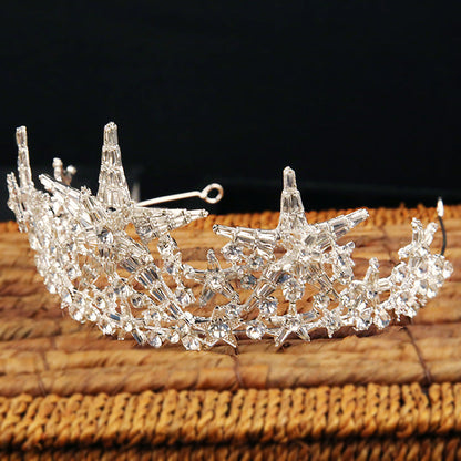 Bridal Wedding Crystal Crown Wedding Dress Birthday Shoot Accessories