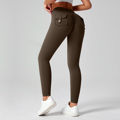 Fitness Yoga Pants For Women High-waisted Butt-lifting Stretchy Form-fitting Workout Tights