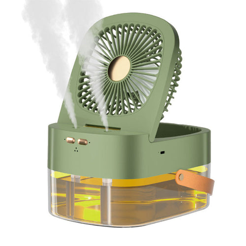 Mini Air Cooler Humidifying Spray Fan USB