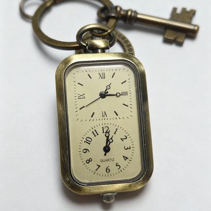 Handwoven Keychain Pocket Watch
