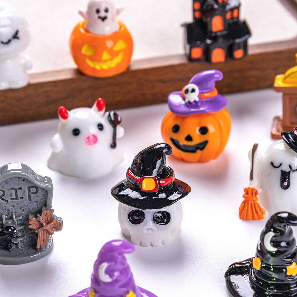 3D Halloween Decorations Ghost Skull And Pumpkin