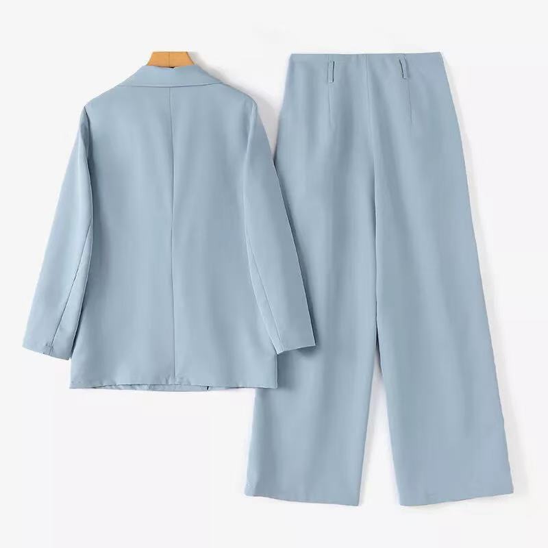 Women's Professional Wear Solid-color Single-button Suit Set