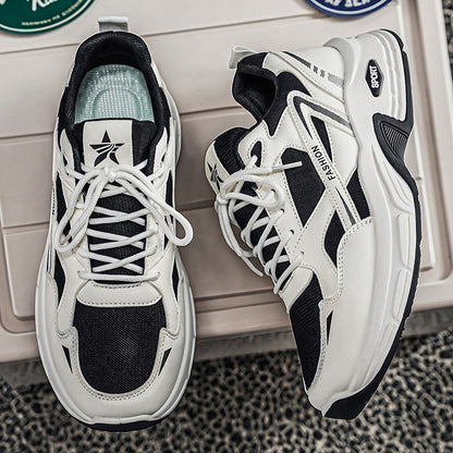 2026 Summer New Men's Thick Sole Height Increasing Sneakers, Wear-resistant, Breathable Trendy Versatile Casual Dad Shoes