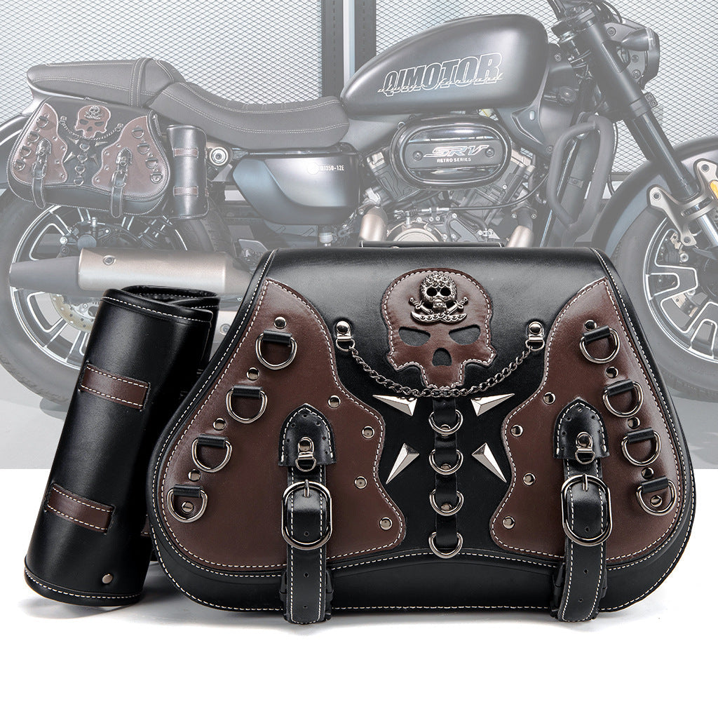 European And American Punk Motorcycle Side Bags
