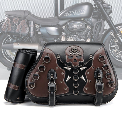 European And American Punk Motorcycle Side Bags