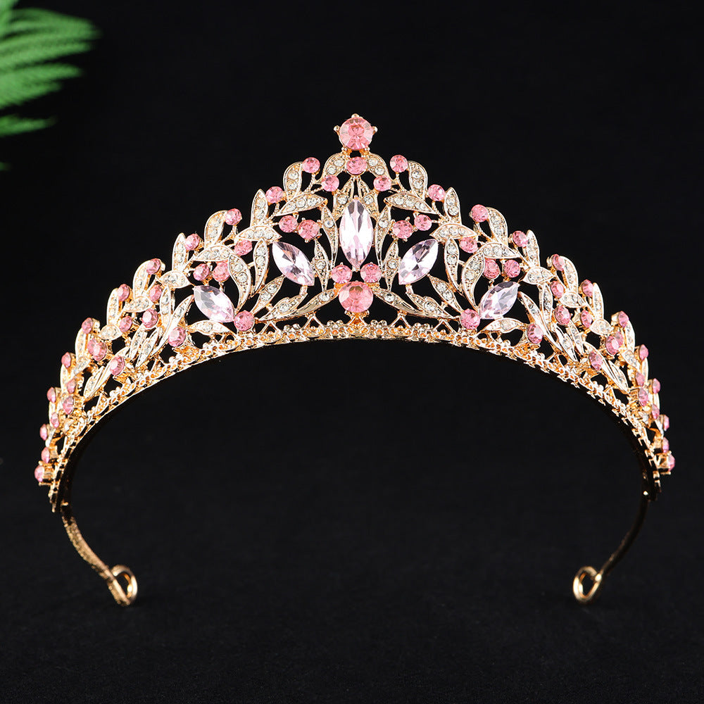 Alloy Rhinestone Princess Birthday Crown Photo Studio Hair Accessory