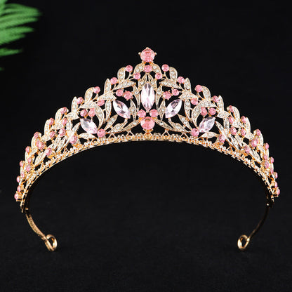 Alloy Rhinestone Princess Birthday Crown Photo Studio Hair Accessory
