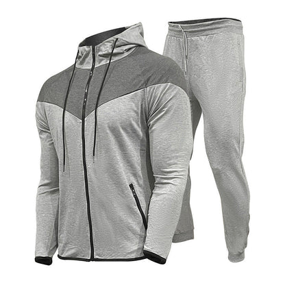 Men's Casual Zipper Suit Cardigan Sweater Sportswear Suit