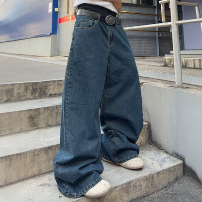 Men's European And American-style Wide-leg Jeans