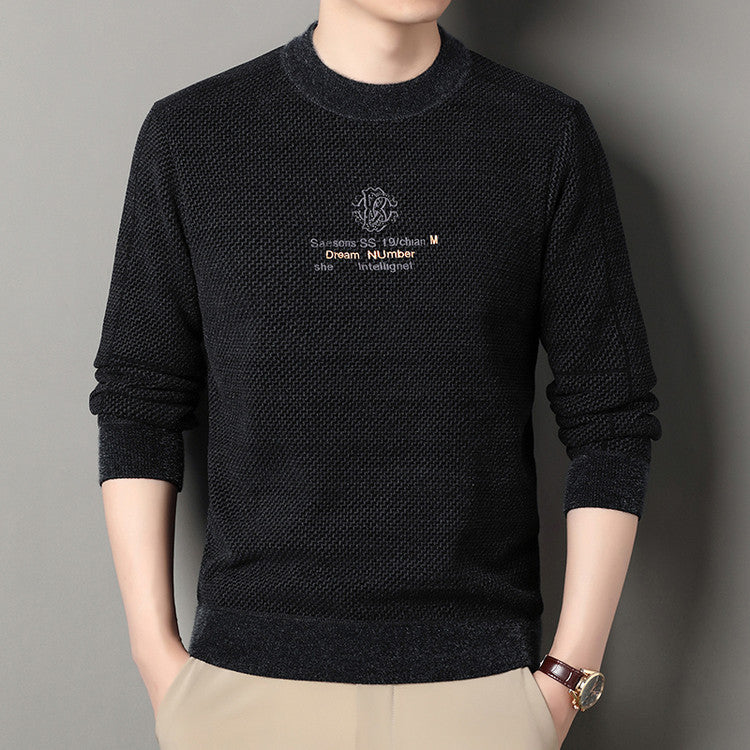 Thickened Warm Crew-neck Casual Knit Sweater