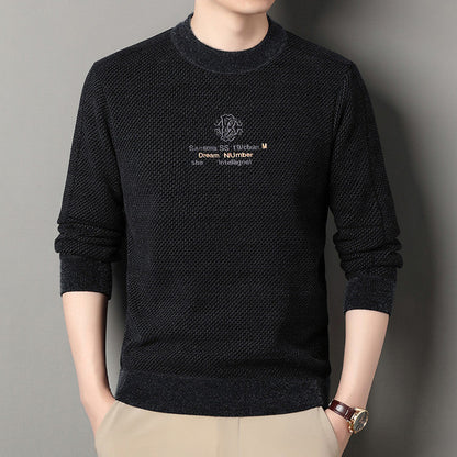 Thickened Warm Crew-neck Casual Knit Sweater