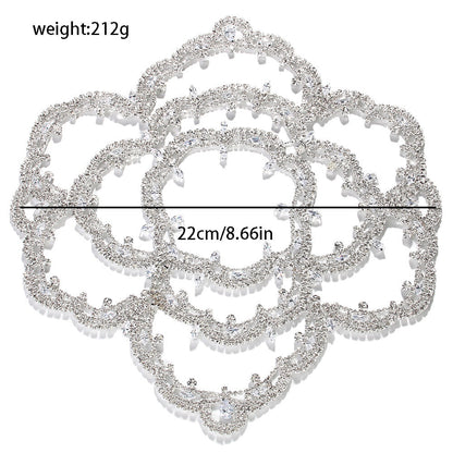 Floral Temperament Retro Bride Headband Rhinestone