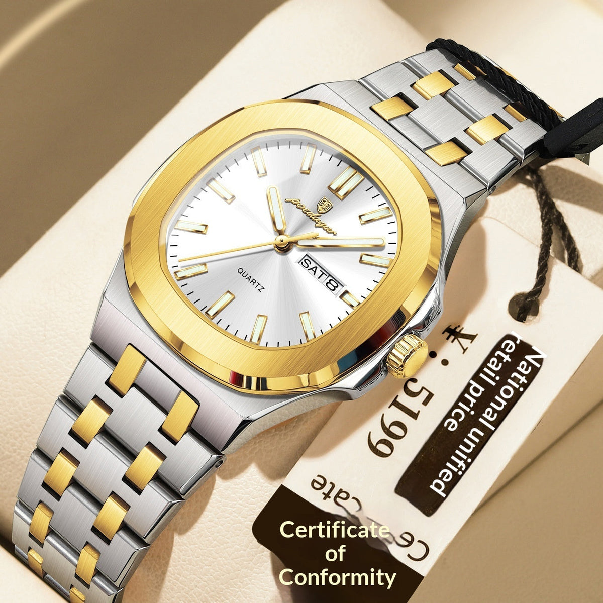 Ultra-thin Watch With Waterproof And Luminous Features
