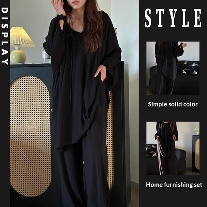 Three-quarter-sleeve Pants Set Suitable For Both Outdoor Wear And Lounging At Home