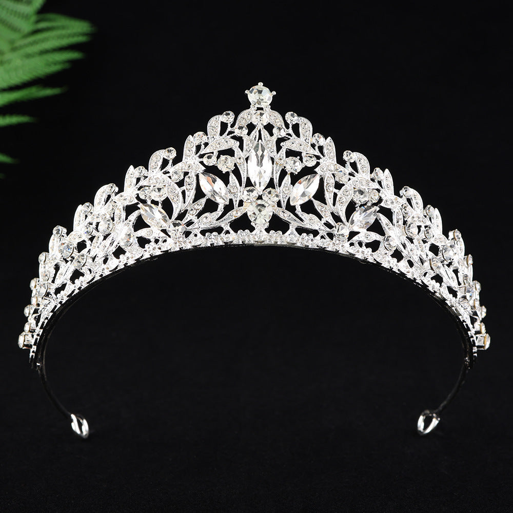 Alloy Rhinestone Princess Birthday Crown Photo Studio Hair Accessory