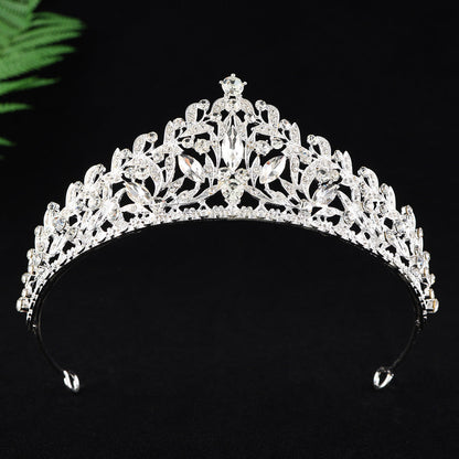 Alloy Rhinestone Princess Birthday Crown Photo Studio Hair Accessory