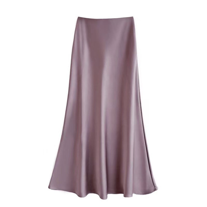 HQ Acetate Satin Skirt For Women