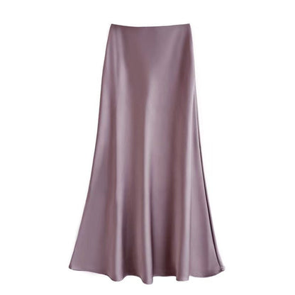 HQ Acetate Satin Skirt For Women