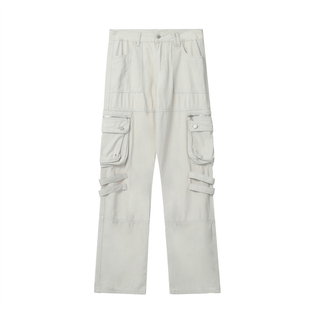 Multi-pocket Design Personality Jeans Men