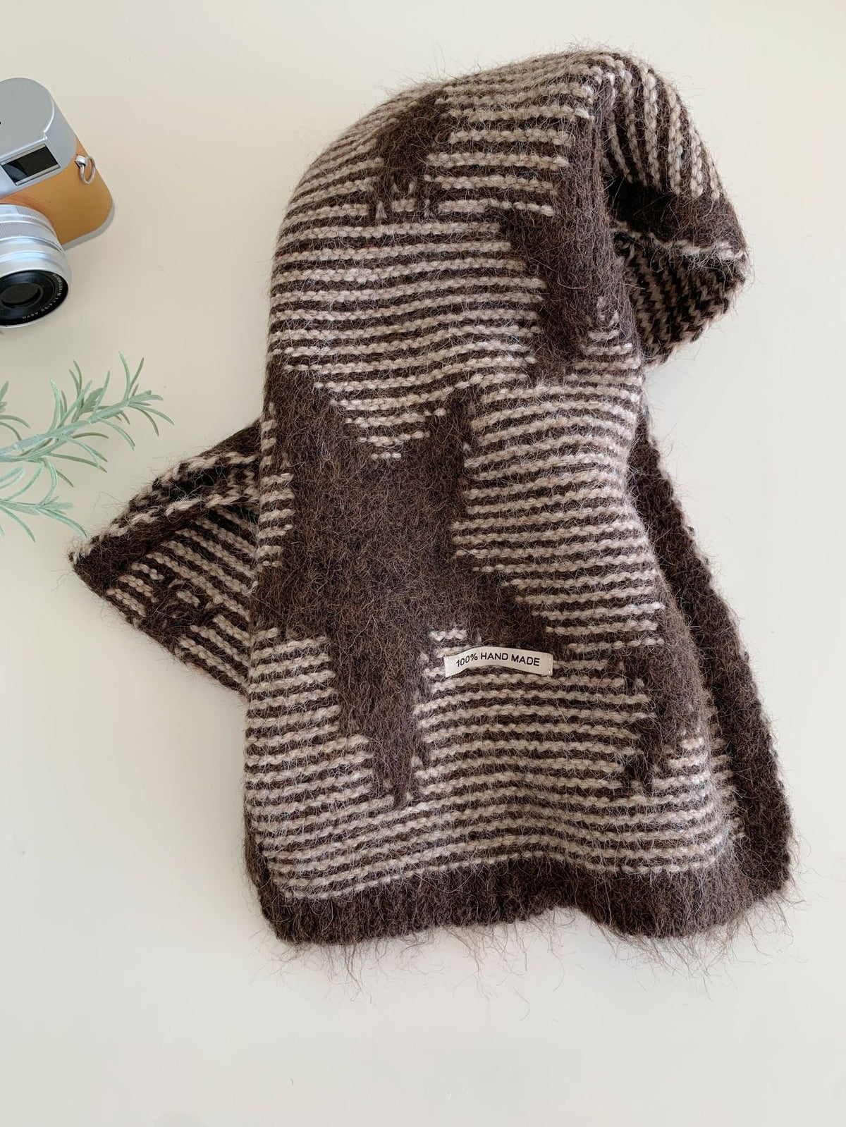 Women's Simple And Versatile Star Knitted Winter Scarf