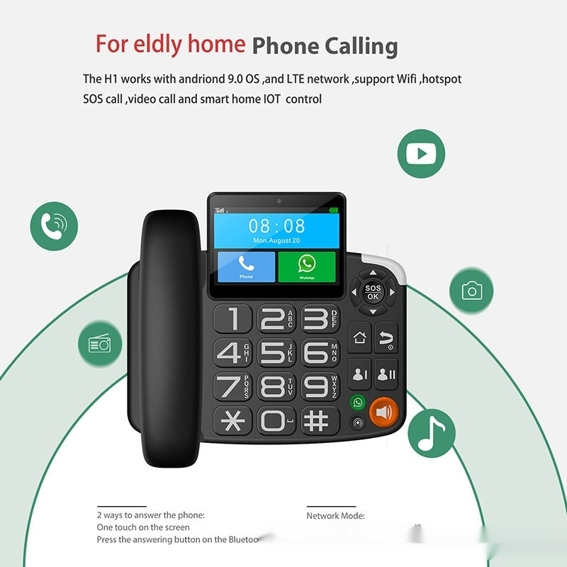 Dual Card Touch Screen Landline Telephone Android System