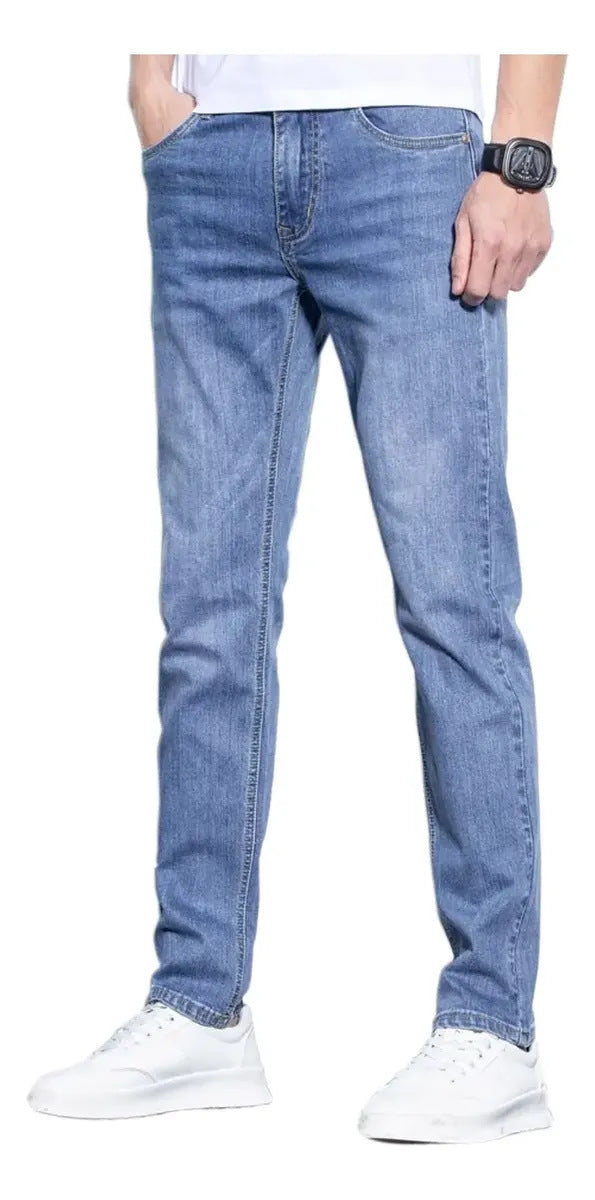 Mens Durable Straight-Leg Jeans