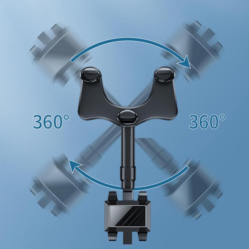 Rotatable Rearview Mirror Phone Holder for Car