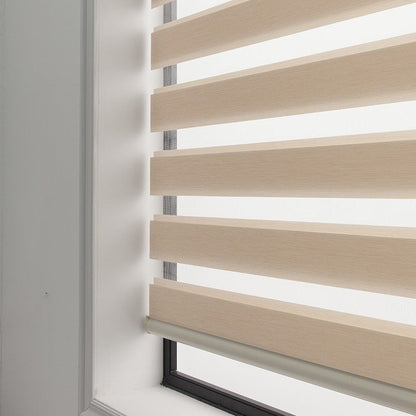 Soft Gauze Zebra Roll-Up Curtain Semi Shading