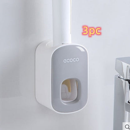 Wall Mounted Automatic Toothpaste Dispenser Set