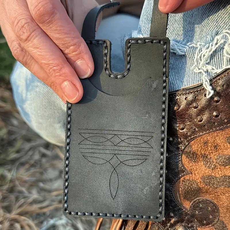 Western Boot Coin Purse Wallet