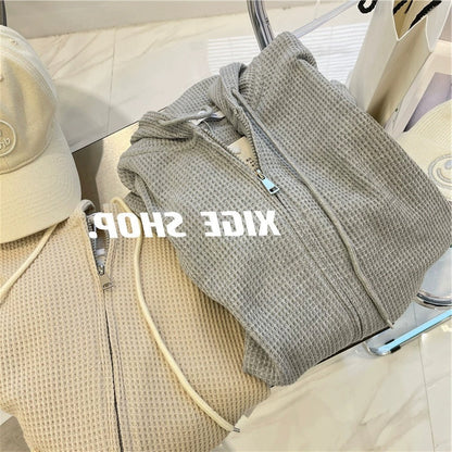 Wafffle Knit Hoodie