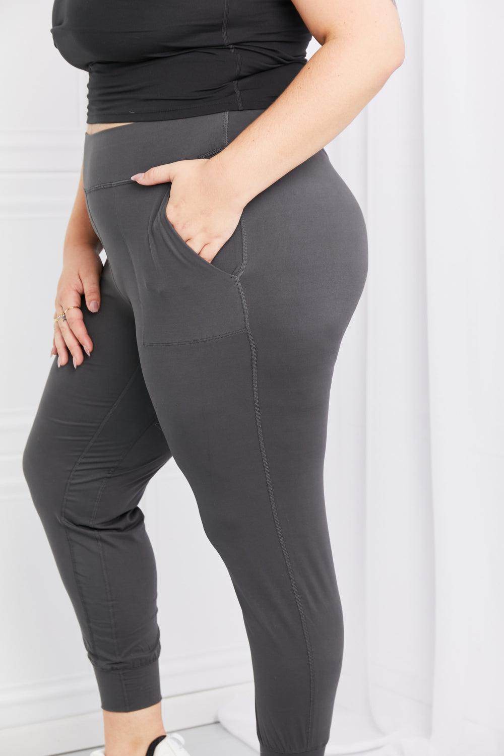 Leggings Depot Full Size Pocketed High Waist Pants for Women