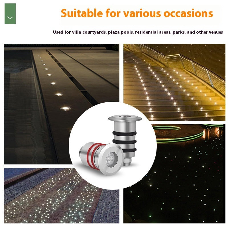 1W XINGX Underwater Aisle Underground Led Breathing Mini Floor Lamp Step Light