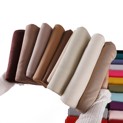 Solid-color Large-size Modal Sweatband Single-color Mercerized Cotton Turban Headscarf