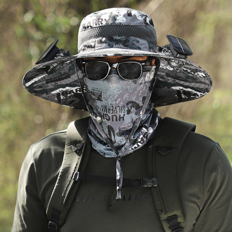 Lithium Battery Fan Solar Wind Protection Hat