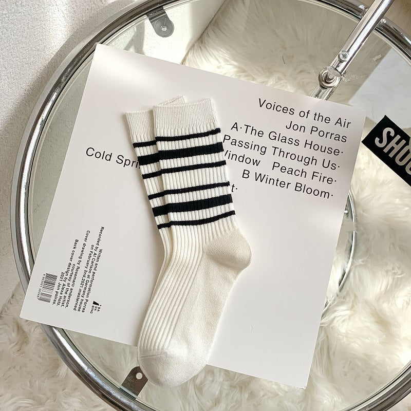Embroidered Socks For Children With Double Stitches