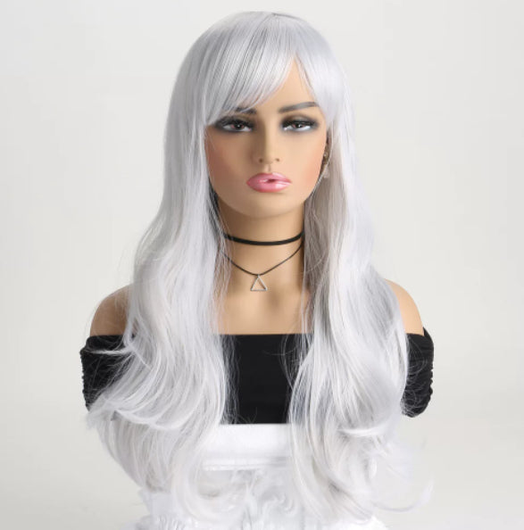 Cosplay Wig Multicolour Women Curls Wavy Hair Anime Wig Long Curly Hair