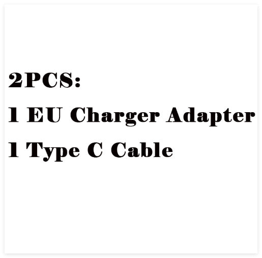 Black Fast Charging Cable Charger Adapter