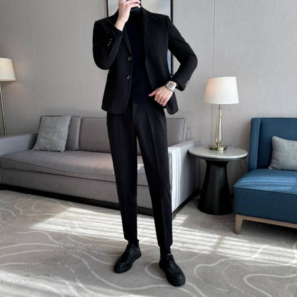 Lightly Mature Woolen Blazer Thick Woolen Coat Leisure Suit