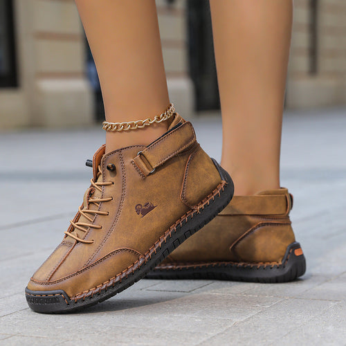 Couples Flat Dress Shoes And Martin Boots