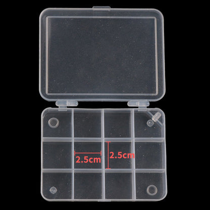 Luya Five Grid Transparent PP Plastic Fishing Gear Box