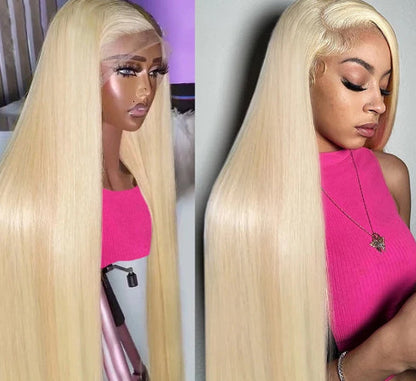 13x 4 Front Lace Human Hair Wig Wig Straight Hair