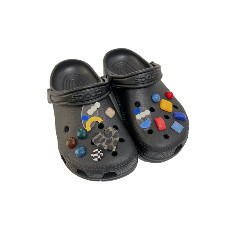 Shoe Flower Irregular Geometric Patch Accessories
