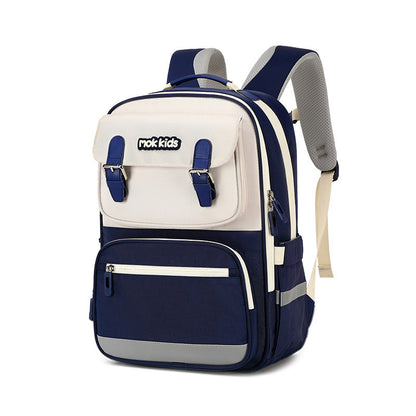 Lightweight Burden Alleviation Large Capacity Student Schoolbag
