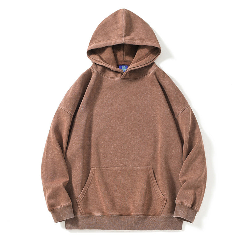 Combed Velvet Cotton Hooded Sweater