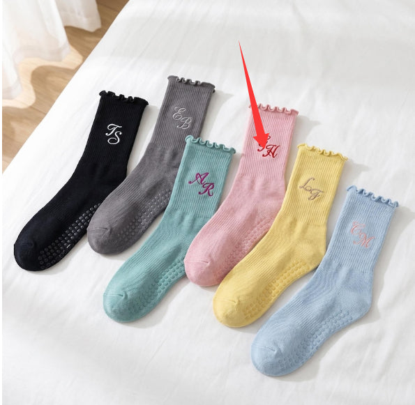 Embroidered Yoga Socks For Children