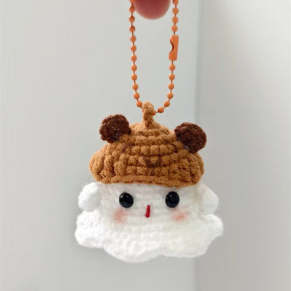 Hand-knitted Little Ghost Keychain